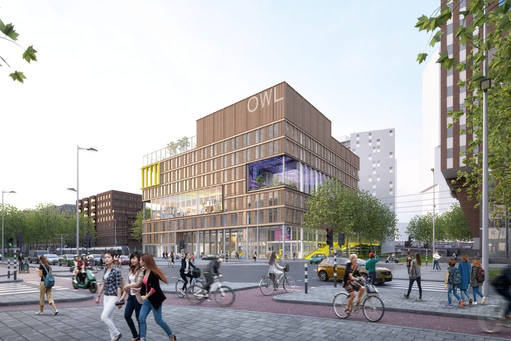 Laan op Zuid Uniek gebouw voor twee Rotterdamse scholen Galjema